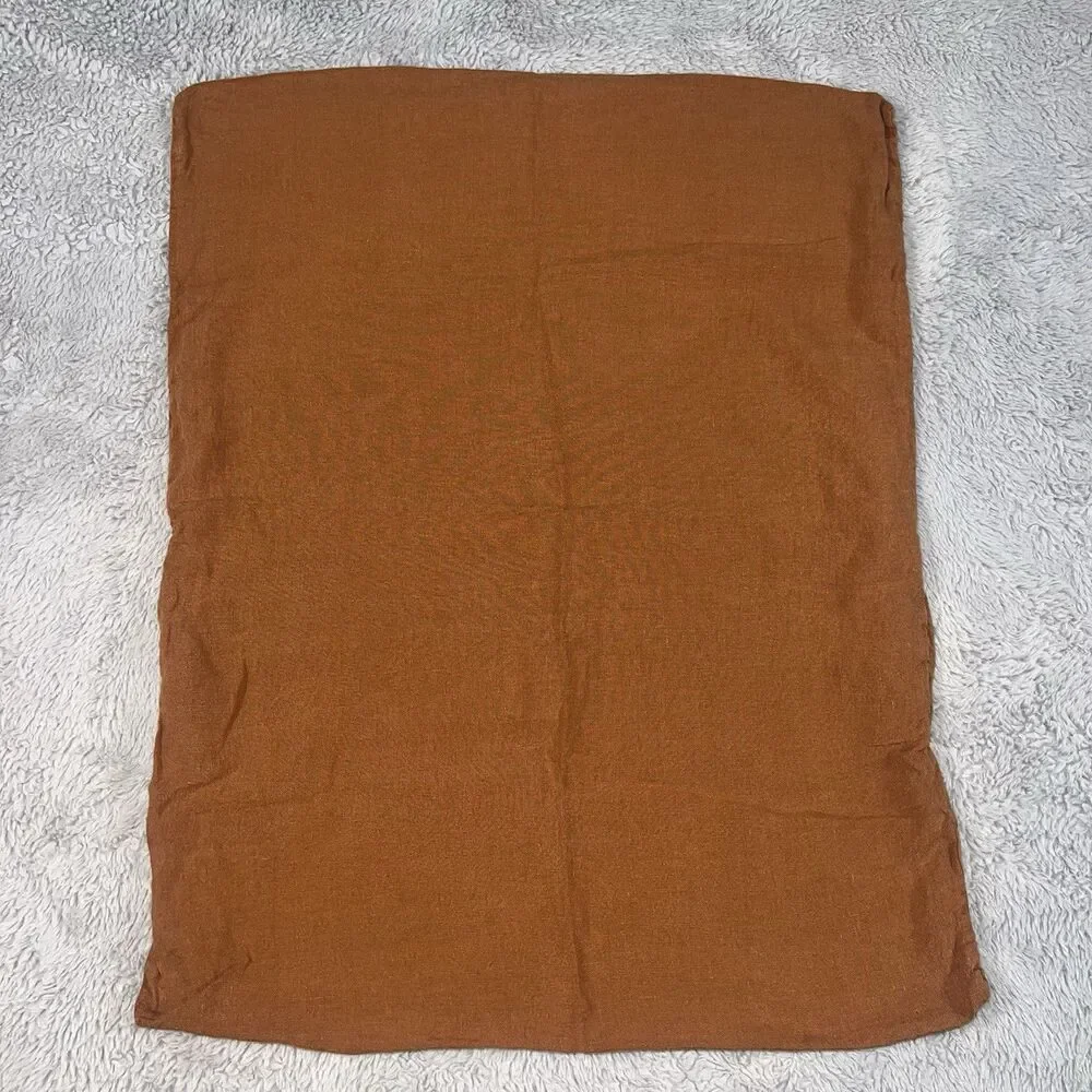 Parachute Terra Burnt Orange Queen Fitted Sheet Two Standard Pillowcovers Shams